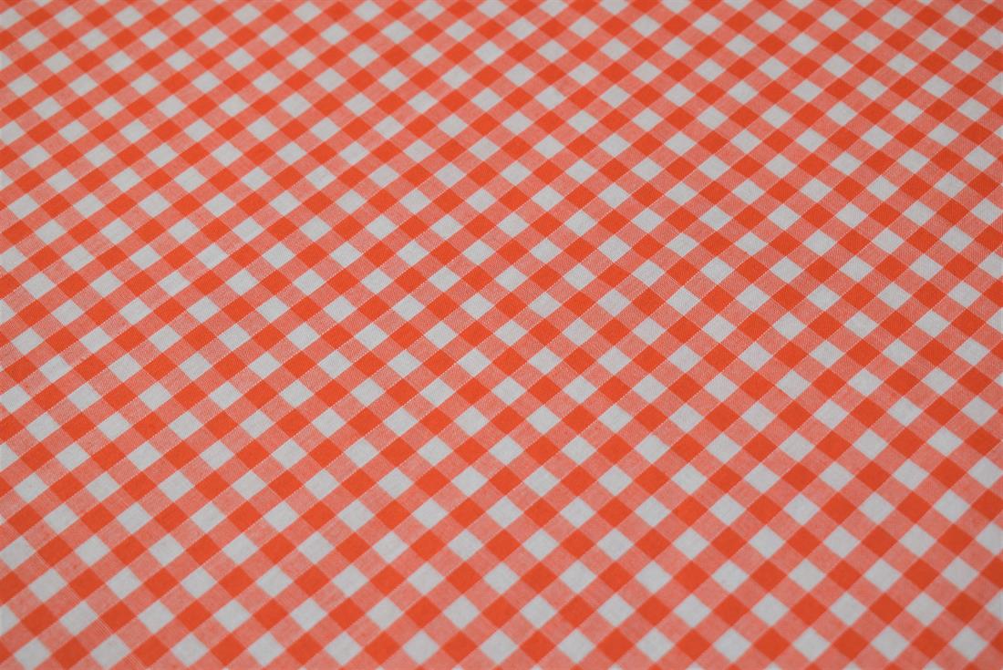 Polycotton Gingham 1/4 Printed Fabric