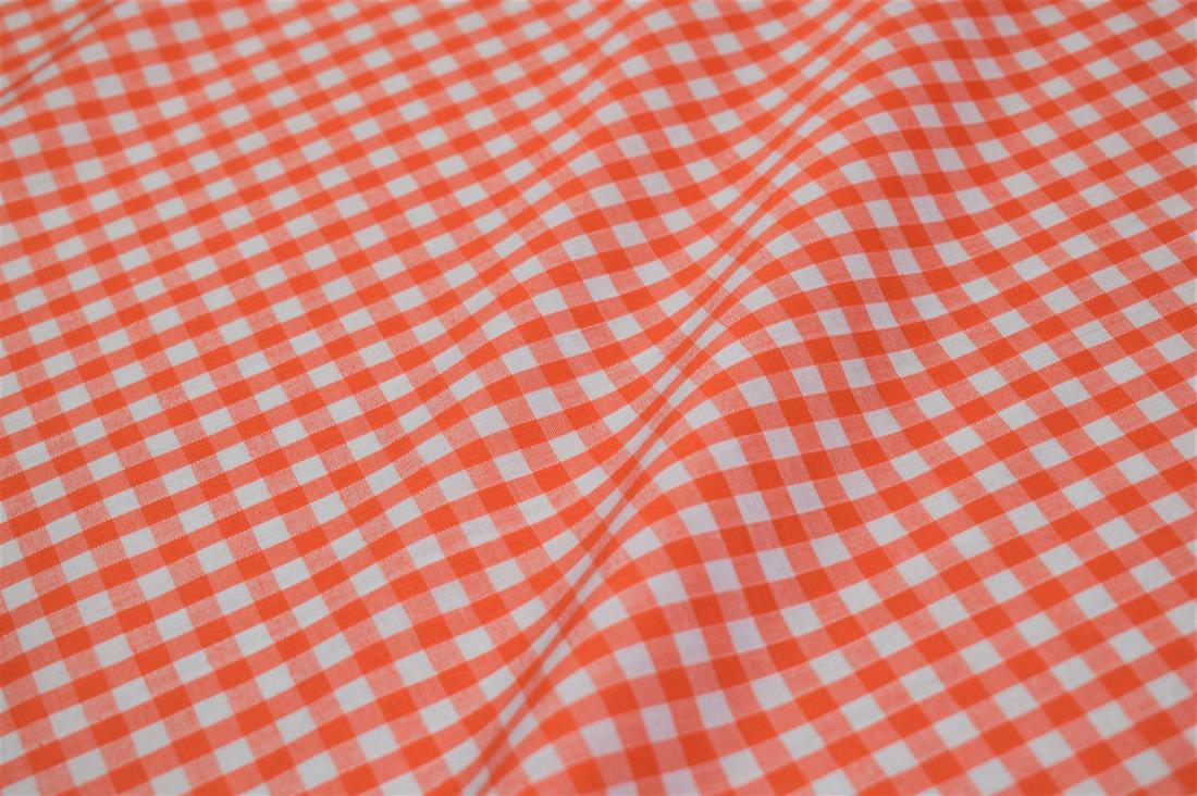 Polycotton Gingham 1/4 Printed Fabric
