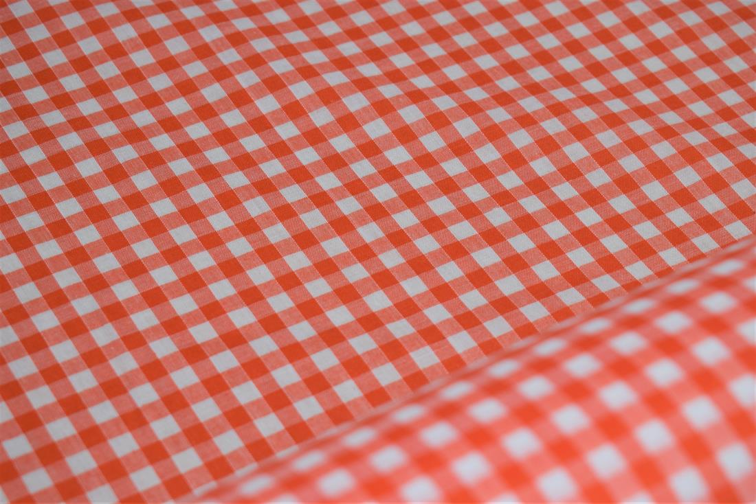 Polycotton Gingham 1/4 Printed Fabric