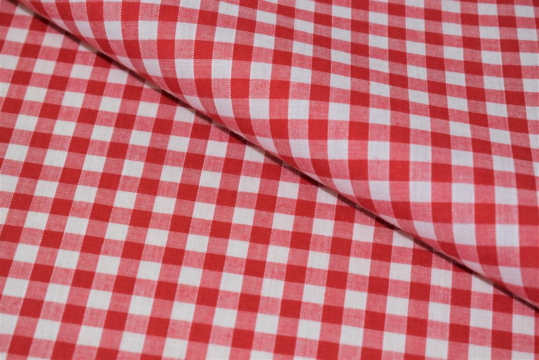 Polycotton Gingham 1/4 Printed Fabric