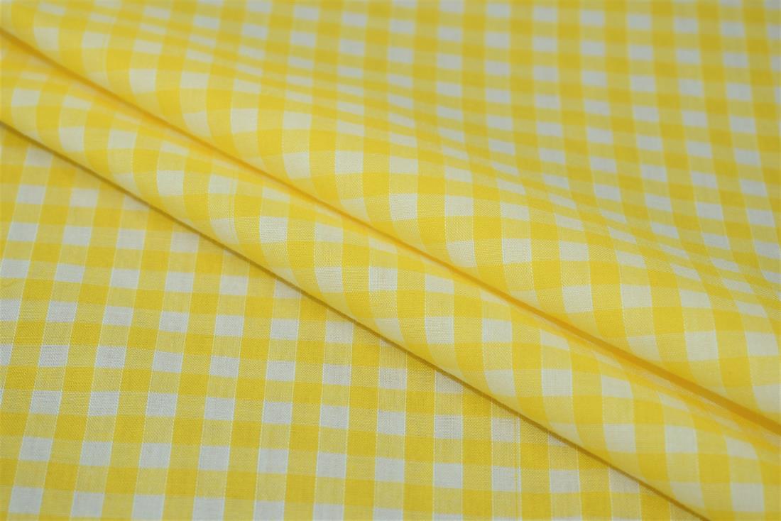 Polycotton Gingham 1/4 Printed Fabric