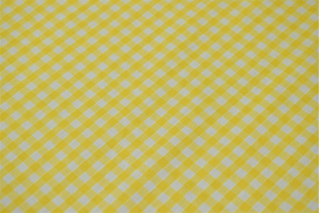 Polycotton Gingham 1/4 Printed Fabric