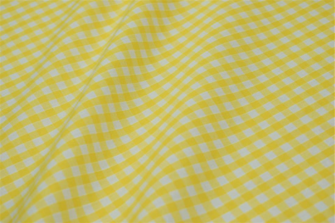 Polycotton Gingham 1/4 Printed Fabric