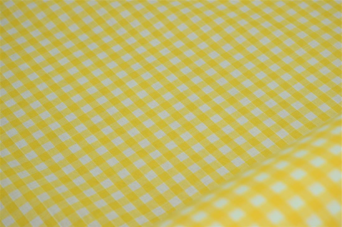 Polycotton Gingham 1/4 Printed Fabric