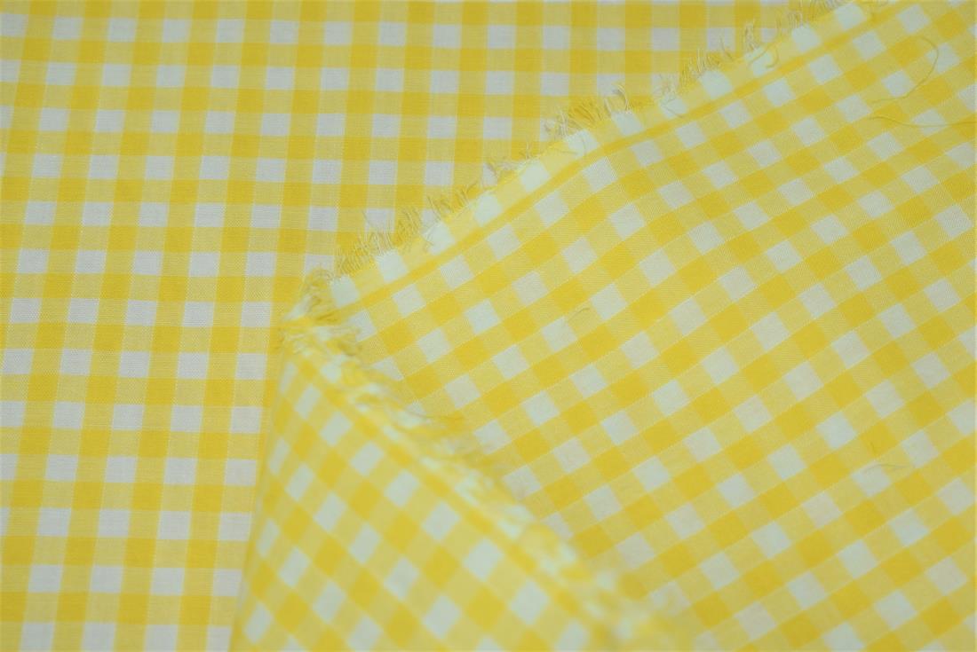Polycotton Gingham 1/4 Printed Fabric