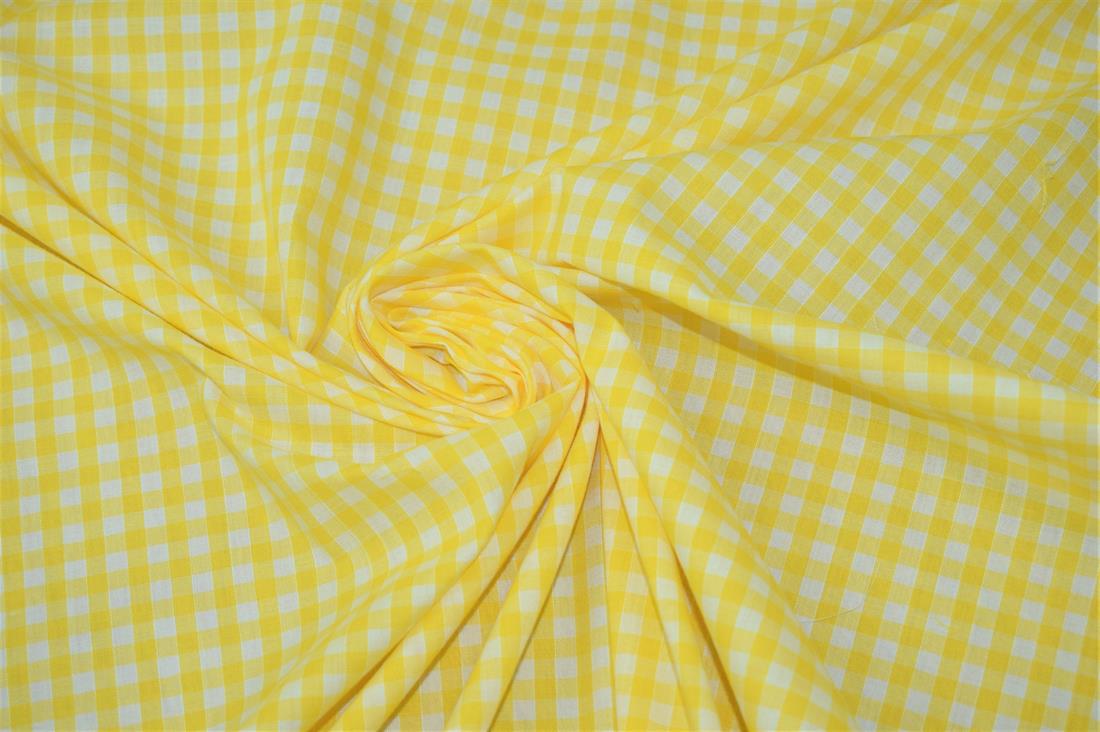 Polycotton Gingham 1/4 Printed Fabric