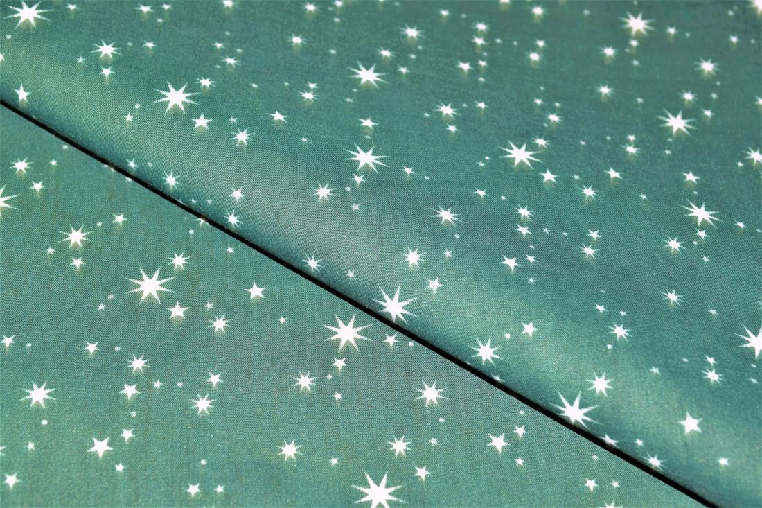 Printed Christmas Festive Polycotton Fabric