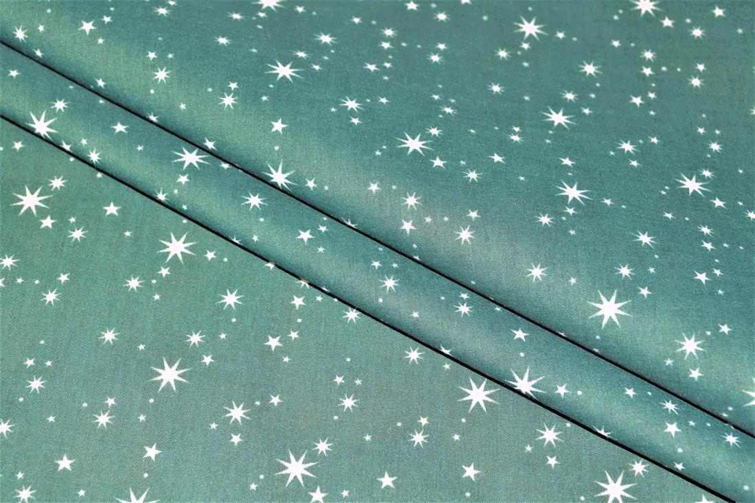 Printed Christmas Festive Polycotton Fabric