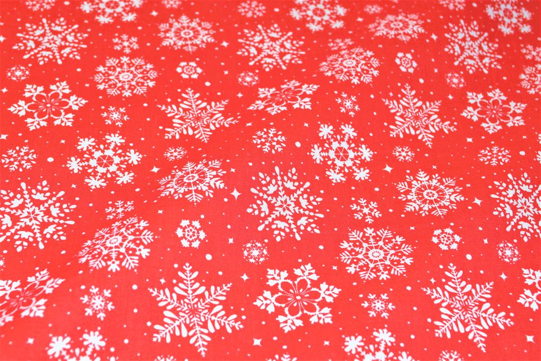 Printed Christmas Festive Polycotton Fabric