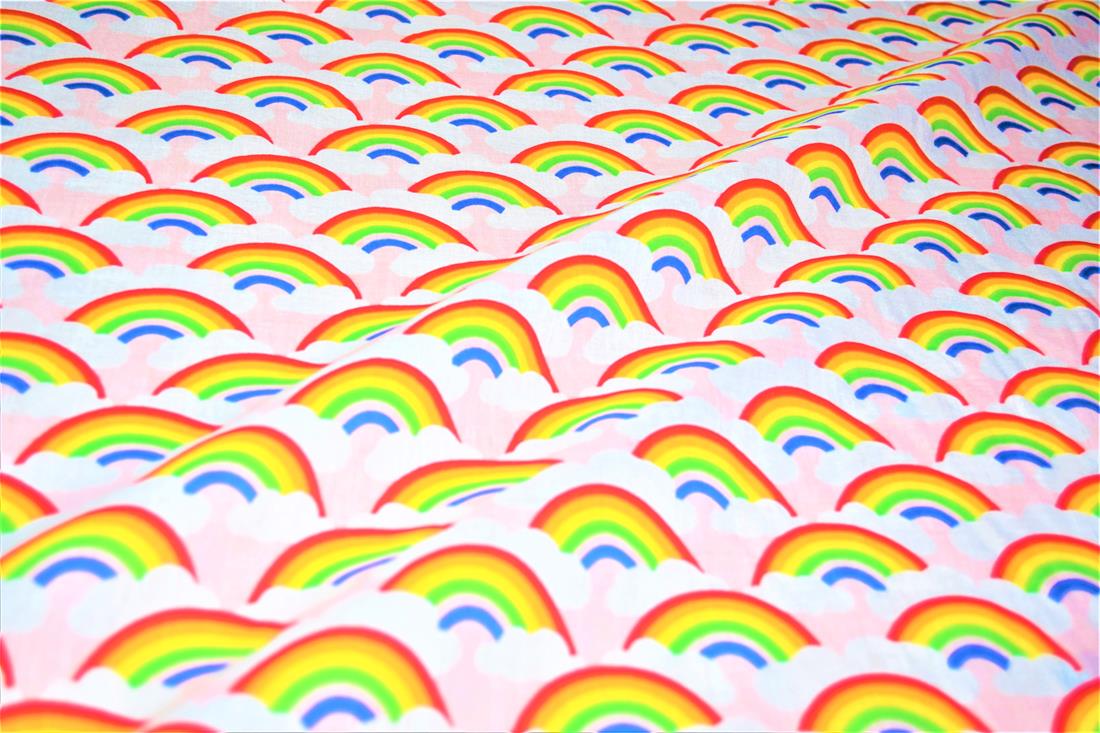 Printed Poly Cotton Fabric