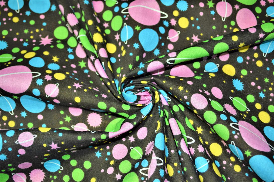 Printed Poly Cotton Fabric