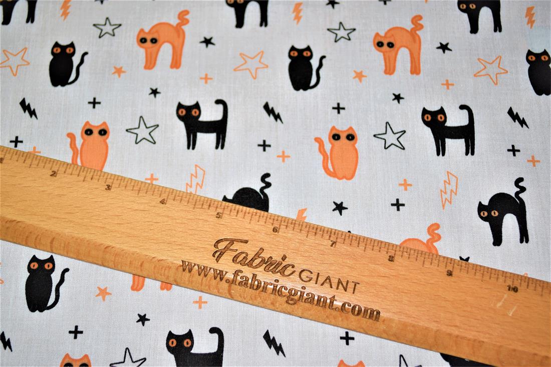 Halloween Cats Fabric
