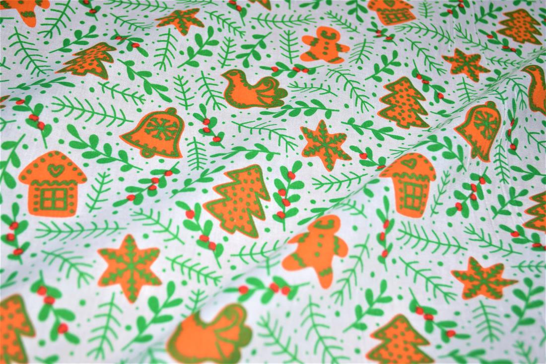 Kiss a Ginger Printed PolyCotton Fabric