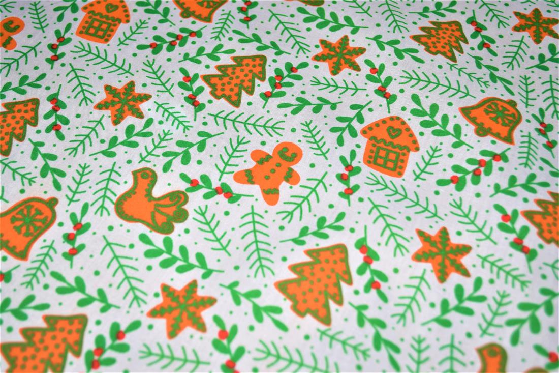 Kiss a Ginger Printed PolyCotton Fabric