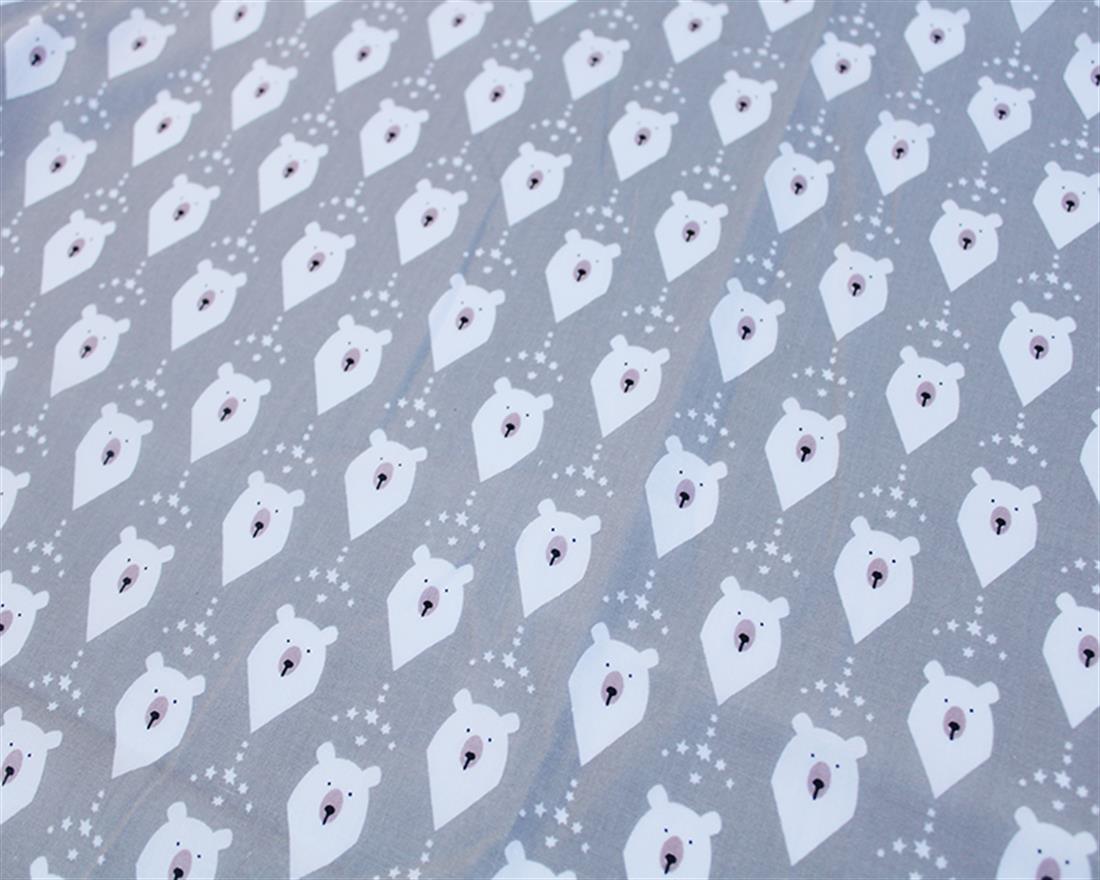 Festive Peak a Bear Polar Christmas Fabric