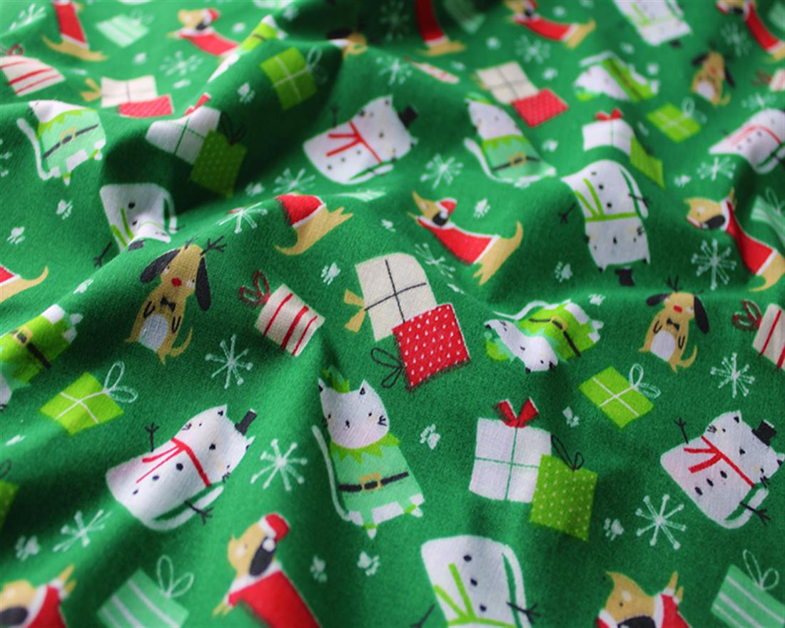 Sally Christmas Cats Polycotton When Customers Demand a Soft