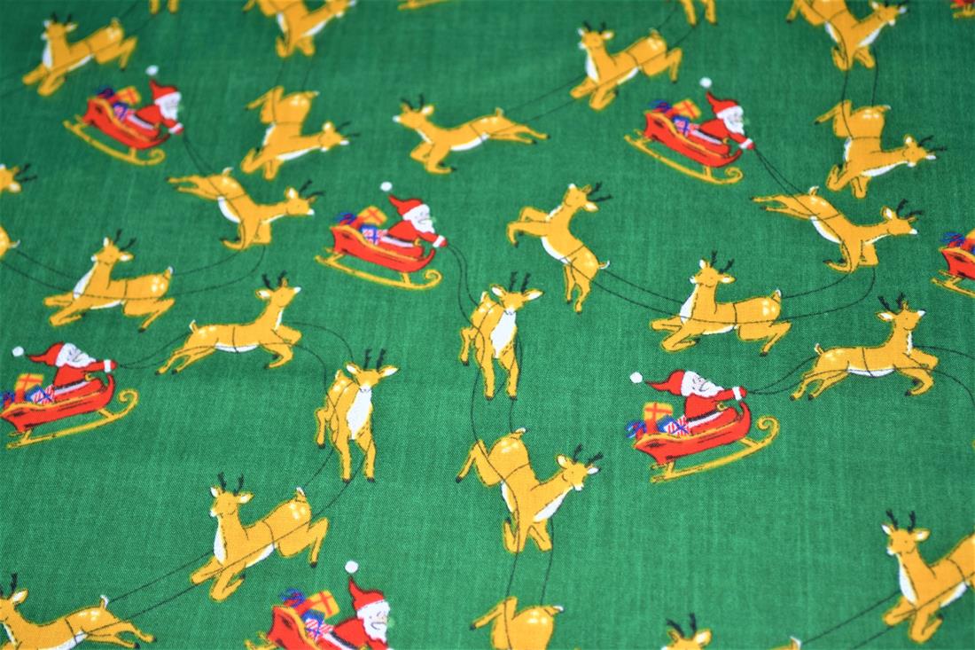 Printed Christmas Polycotton Fabric