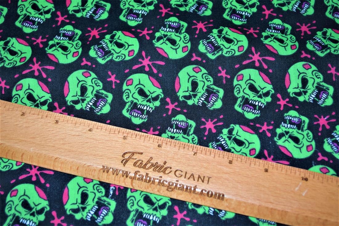 Dead Funny -Printed Polycotton Fabric