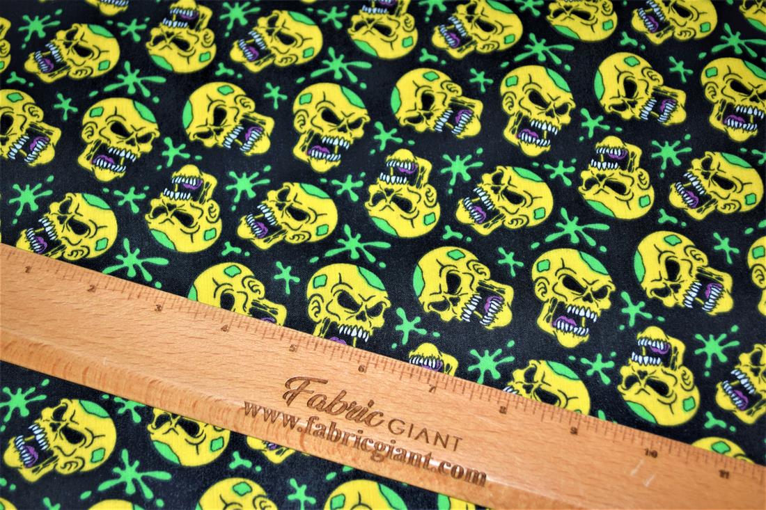 Dead Funny -Printed Polycotton Fabric