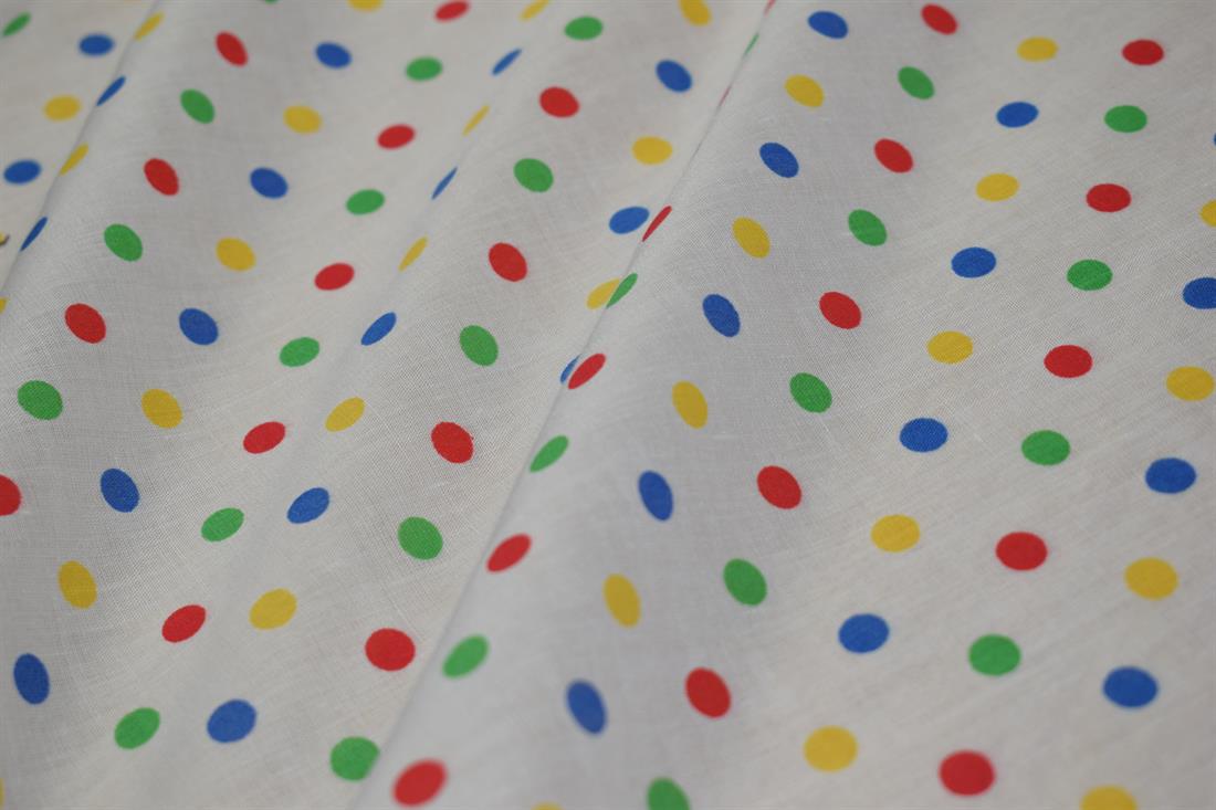 Dots Print PolyCotton Fabric