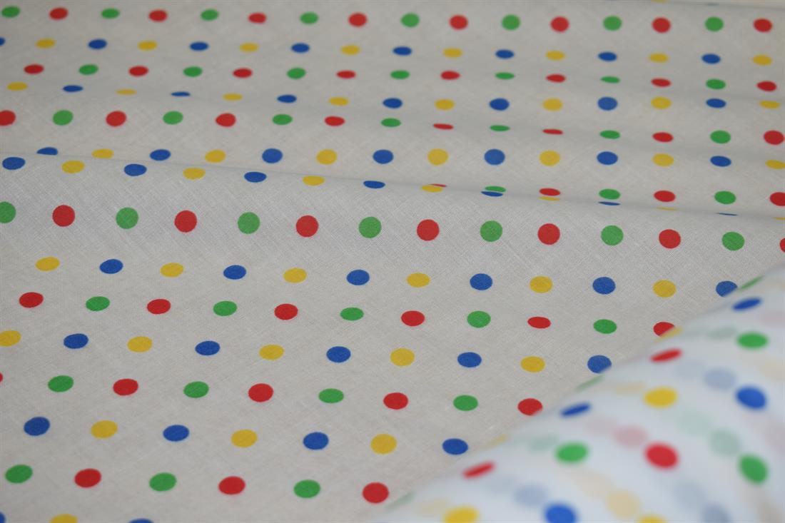 Dots Print PolyCotton Fabric