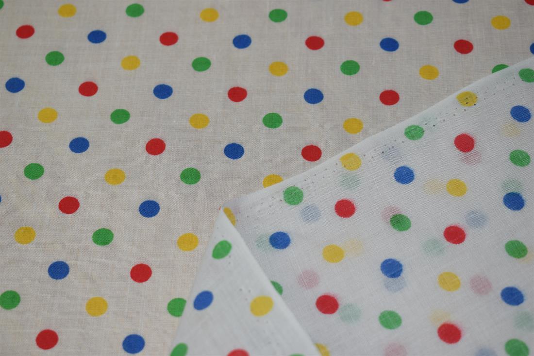 Dots Print PolyCotton Fabric
