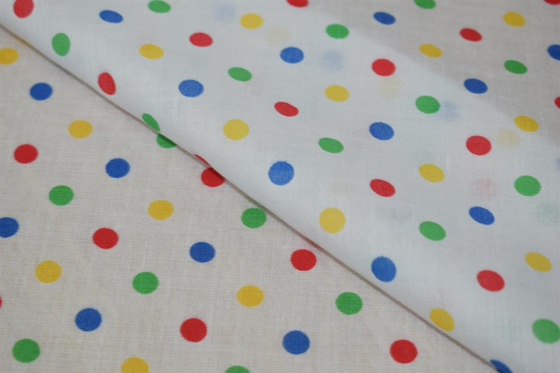 Dots Print PolyCotton Fabric