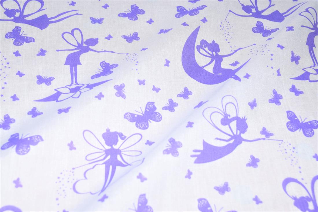 Fairy Dust Magic Moon Printed Polycotton Fabric