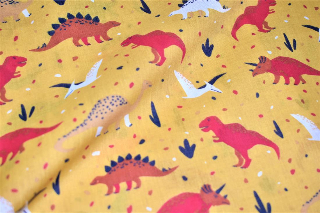 MP Dinos Polycotton Do You Really Have Space for Another Fabric