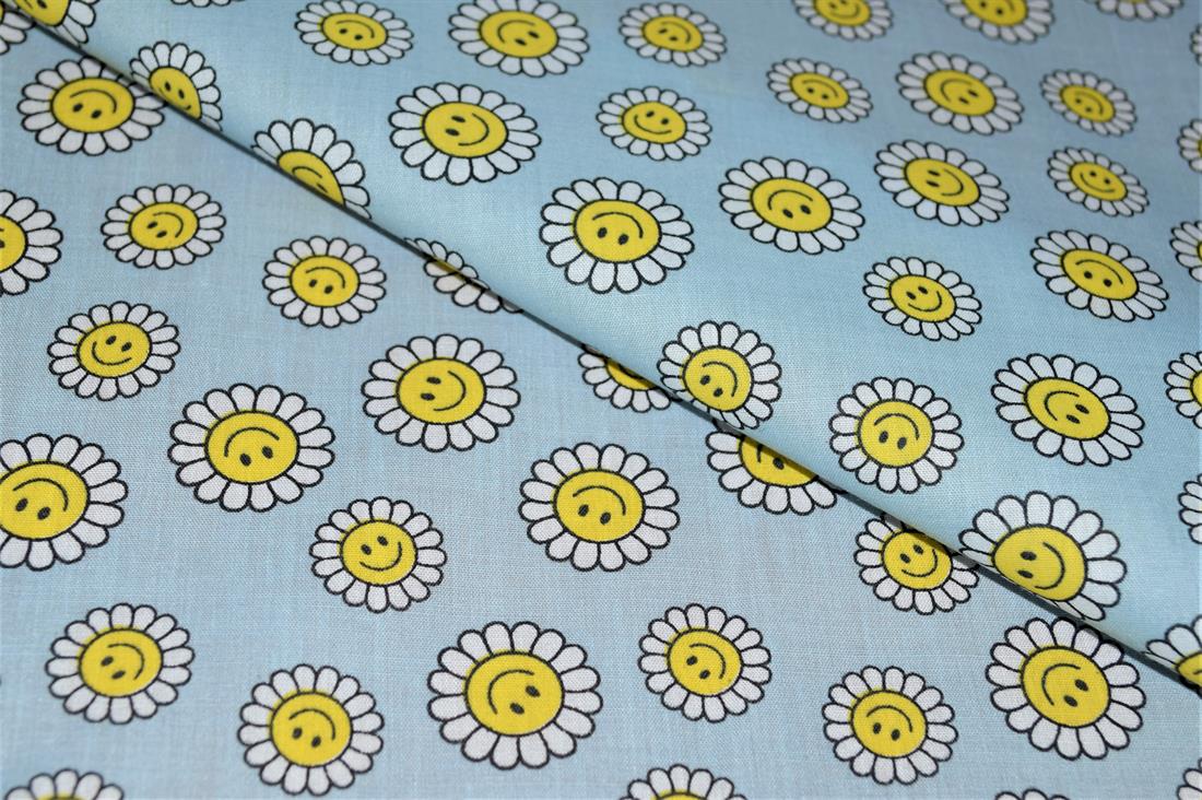 Happy Dayze Polycotton Printed Fabric