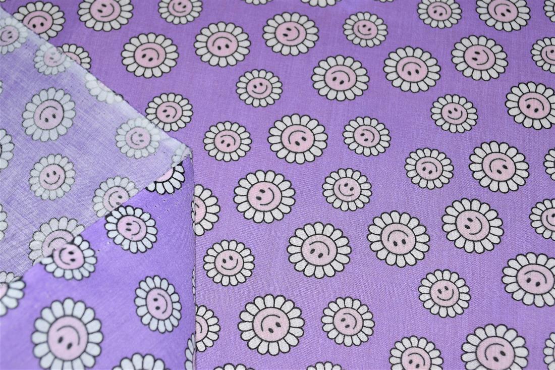 Happy Dayze Polycotton Printed Fabric