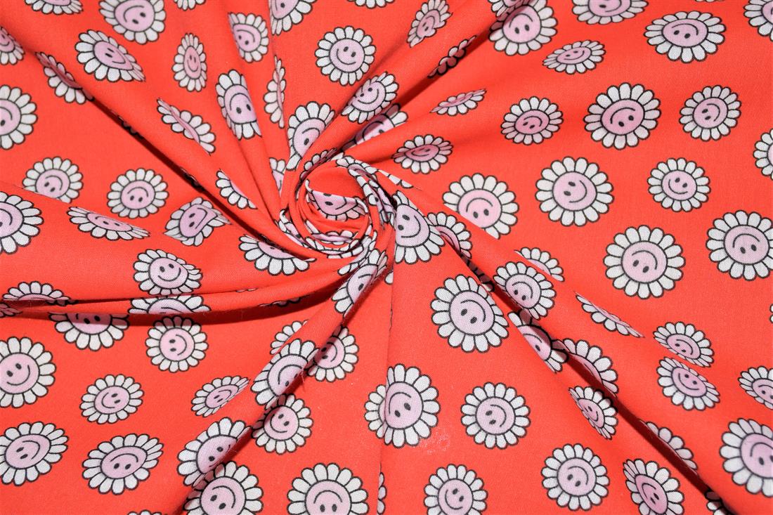 Happy Dayze Polycotton Printed Fabric