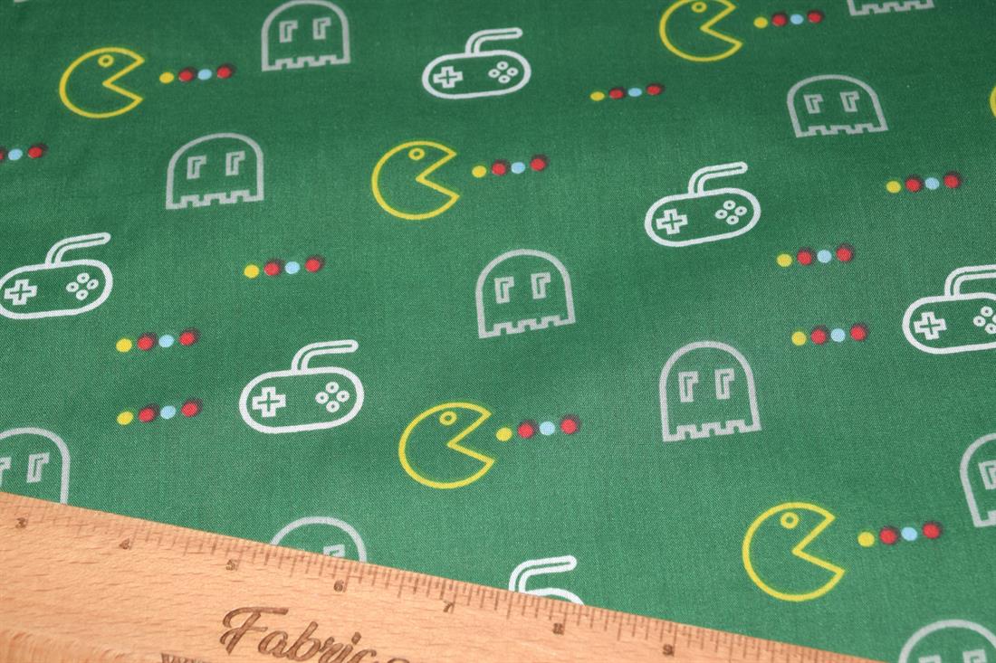 Hungry Gamer Printed Polycotton Fabric
