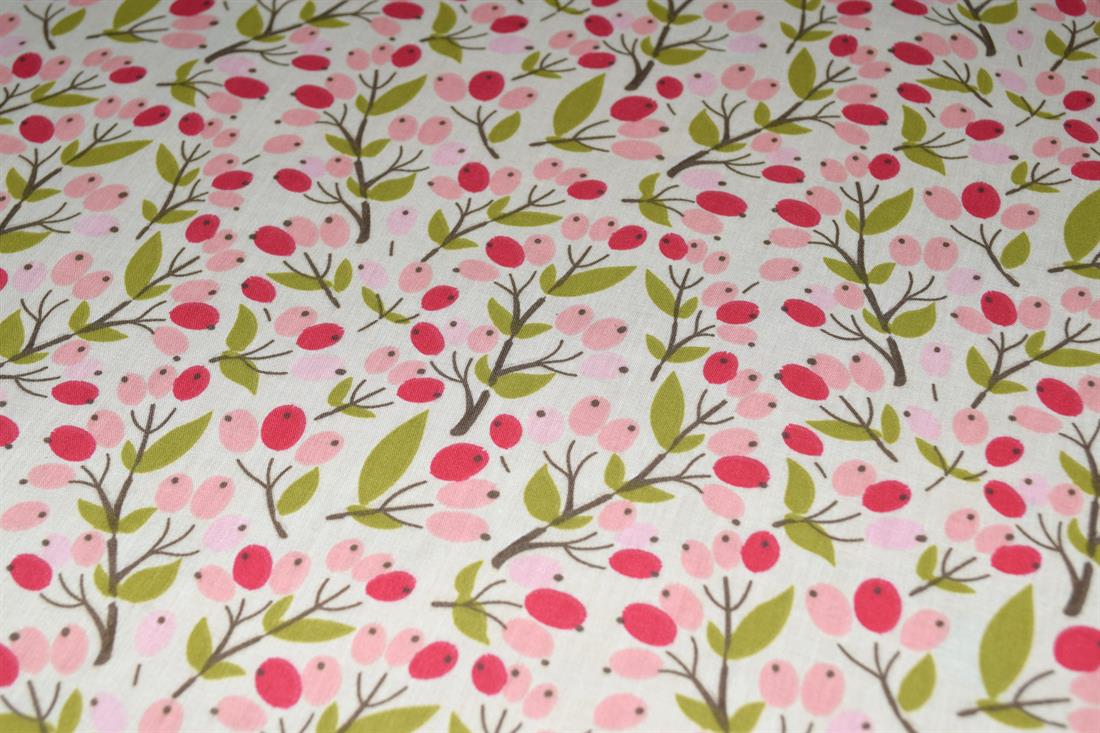 Berry Good Printed Polycotton Fabric