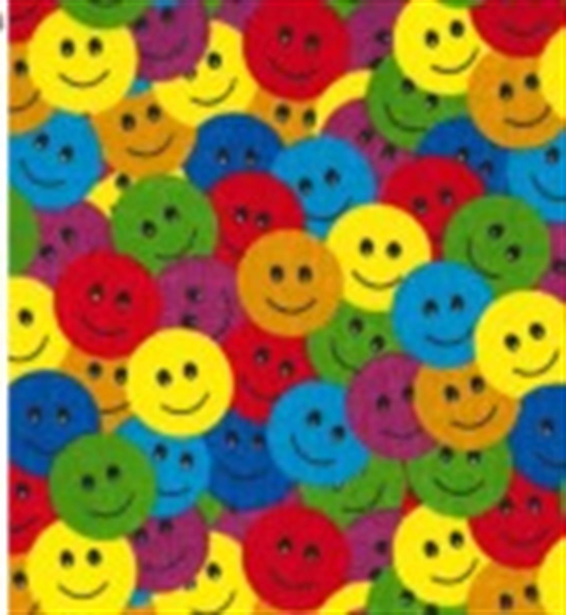 Happy Smiley Printed Polycotton FabricOur Are Made From a Blend of…