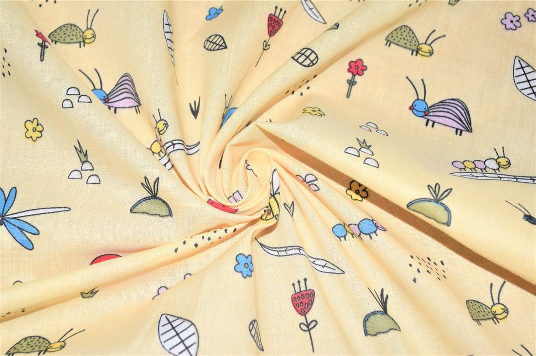 Bugs Life Printed Polycotton Fabric