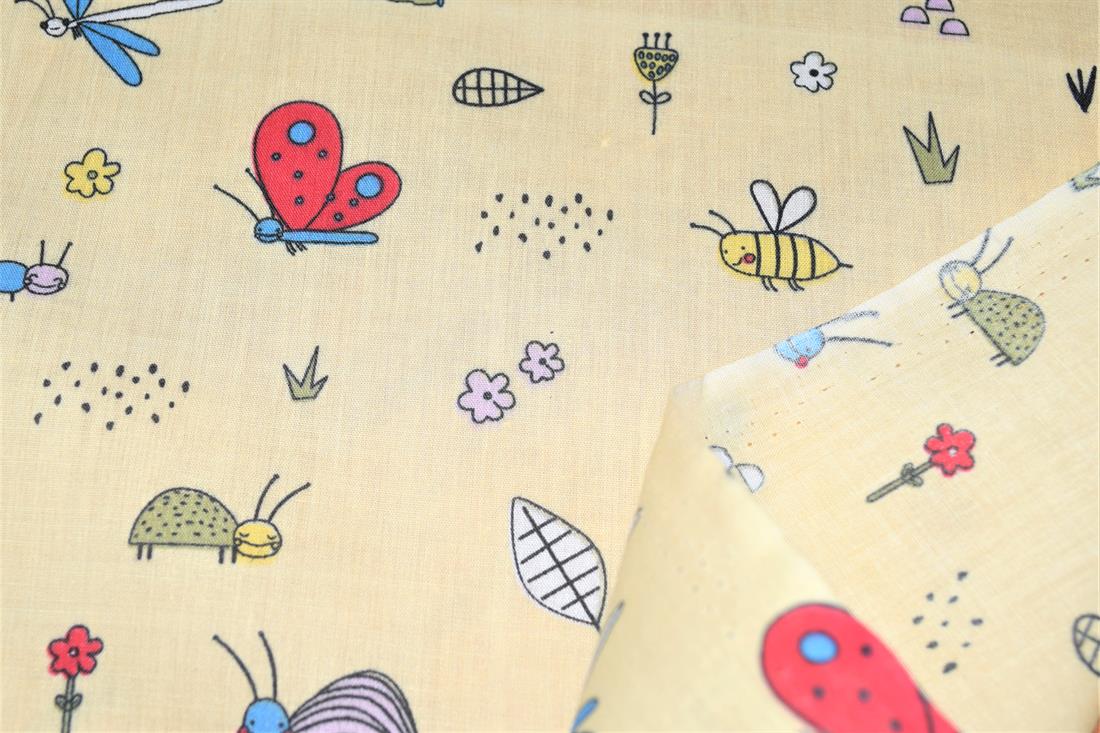 Bugs Life Printed Polycotton Fabric