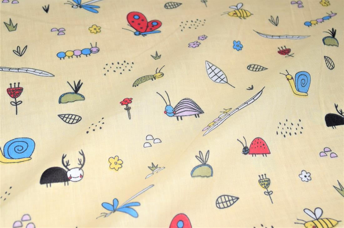 Bugs Life Printed Polycotton Fabric