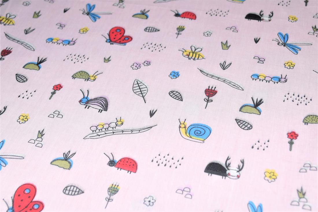 Bugs Life Printed Polycotton Fabric