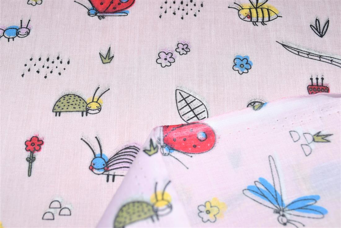 Bugs Life Printed Polycotton Fabric