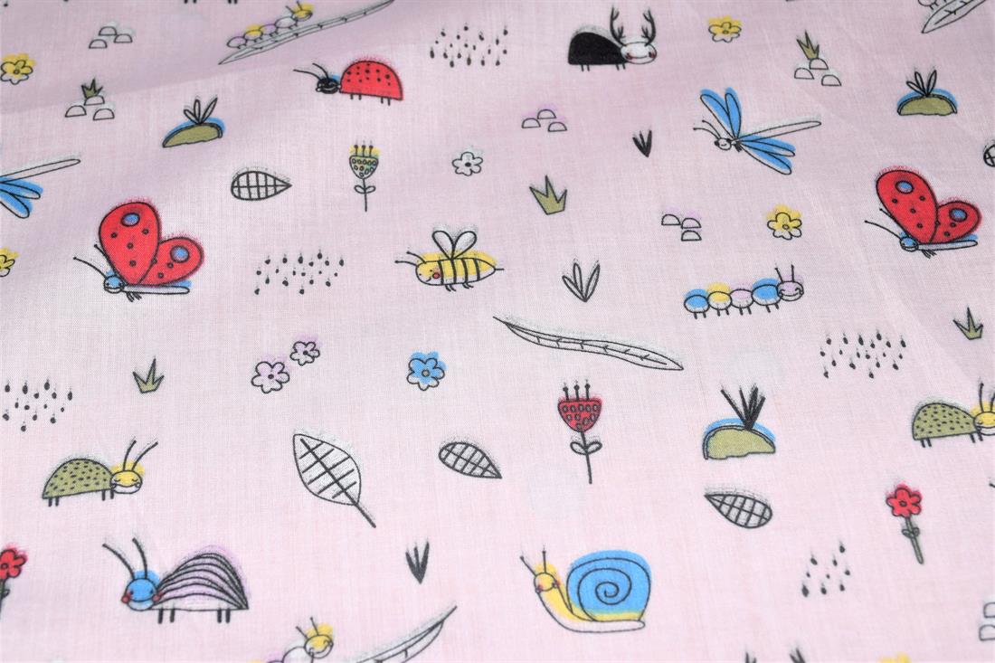 Bugs Life Printed Polycotton Fabric