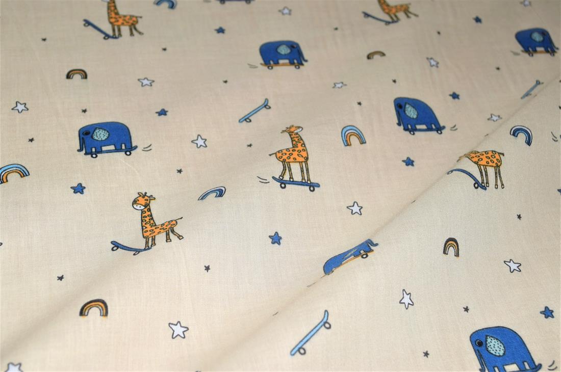 Animals Skoot Printed PolyCotton Fabric