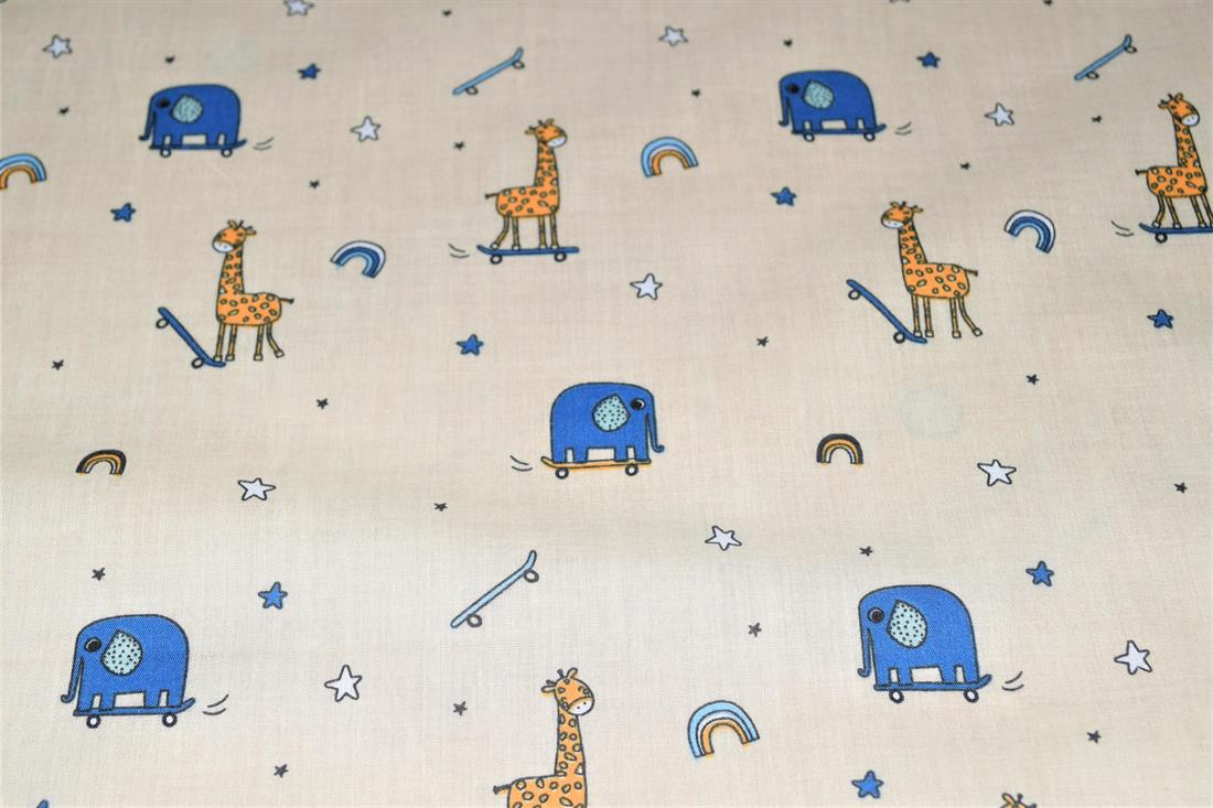 Animals Skoot Printed PolyCotton Fabric