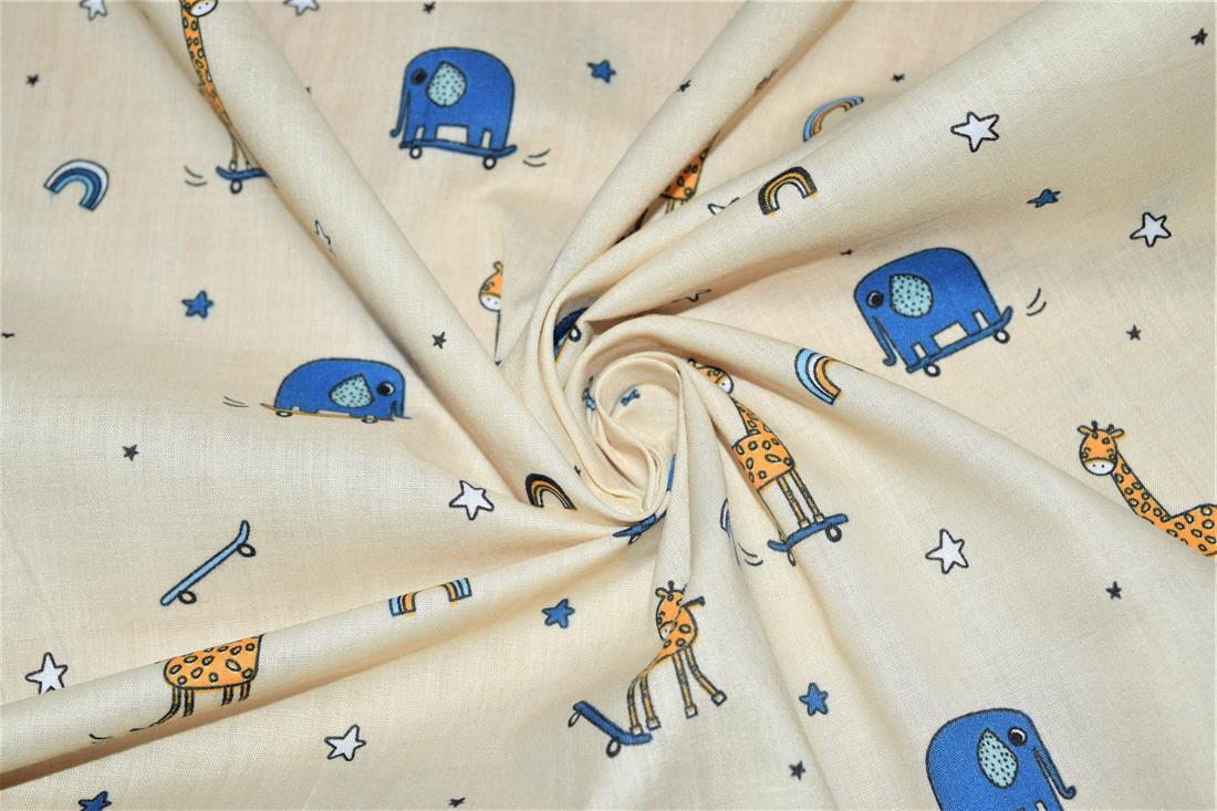 Animals Skoot Printed PolyCotton Fabric