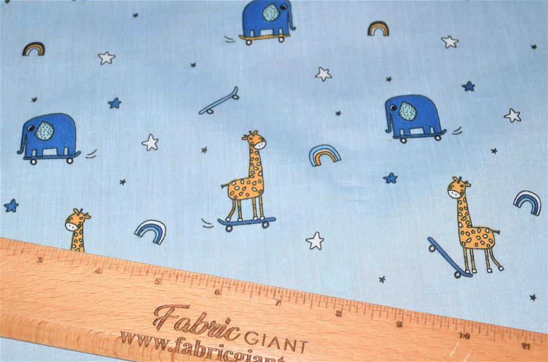 Animals Skoot Printed PolyCotton Fabric