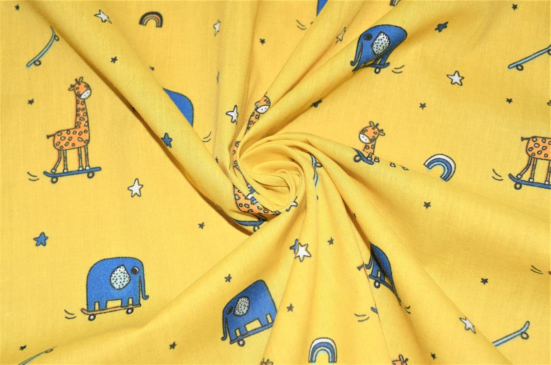 Animals Skoot Printed PolyCotton Fabric