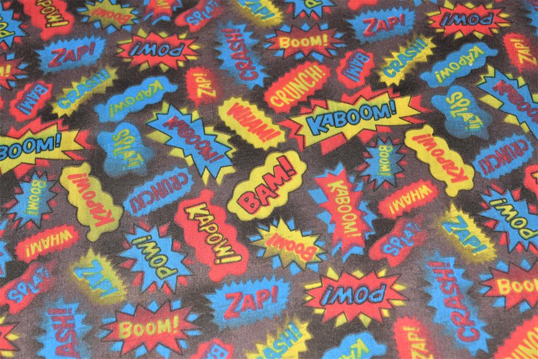 Comic Strips Printed Polycotton Fabric