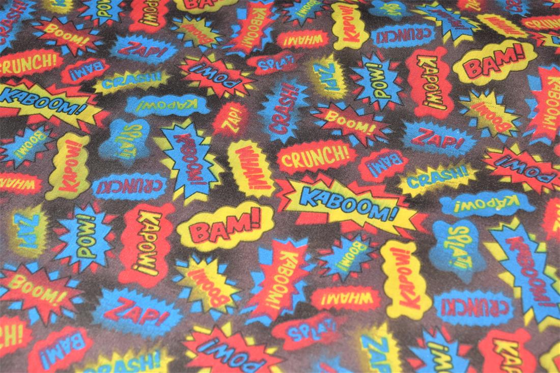 Comic Strips Printed Polycotton Fabric