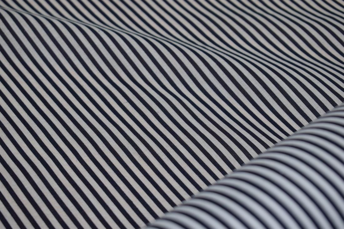 Stripes Print PolyCotton Fabric