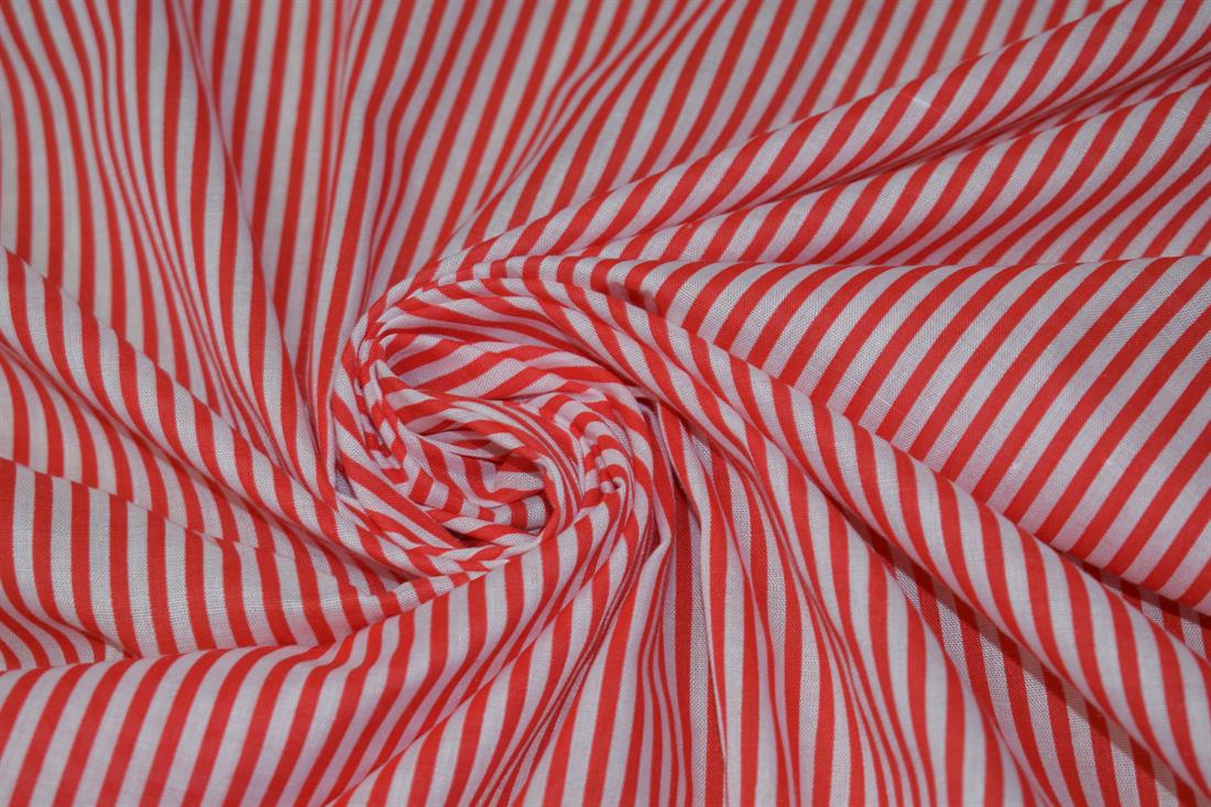 Stripes Print PolyCotton Fabric